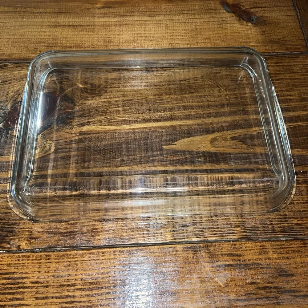 Vintage PYREX Corning 233-N Clear Glass Casserole Baking Dish USA-33 x 23 x 5 cm